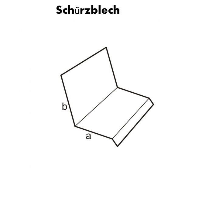 Schürtzblech Aluminium | 200mm | 1,0 m