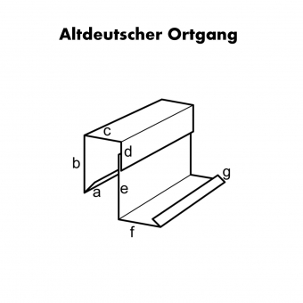 Altdeutscher Ortgang Aluminium | 250mm | 2,0 m